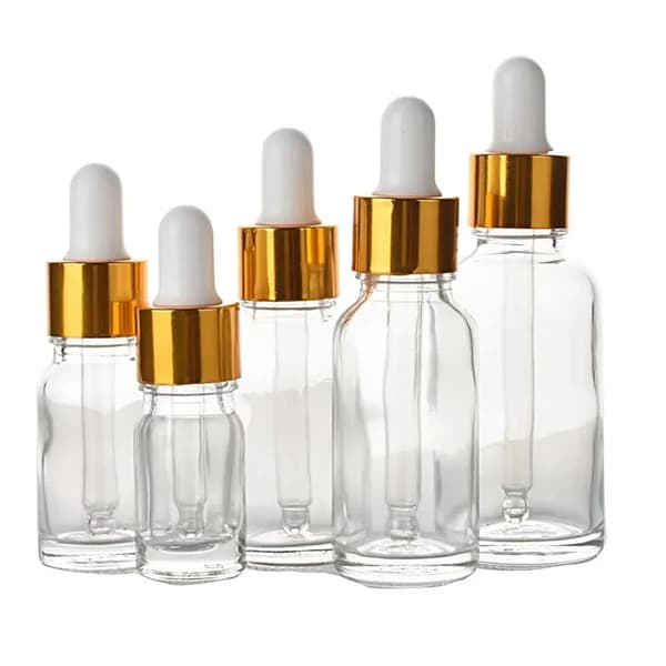 Tom droppflaska, påfyllningsbar, aromaterapi, 50 ml, 28 st klar flaska