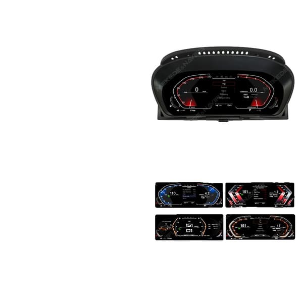 Instrumentpanel, 12,3-tums skärm, högupplösta avläsningar, X6 E71 (2006-2013)