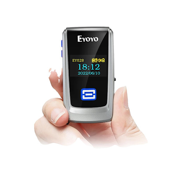 Stregkodescanner, Bluetooth-forbindelse, Kompakt design, EY-028P Blå 2D