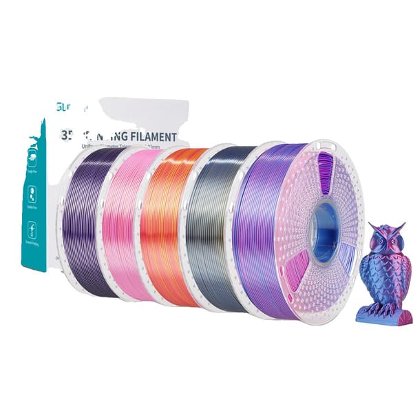 PLA PLUS Silke Filament, 5KG Ikke-giftig, 1,75mm Diameter, Bland Farver 5