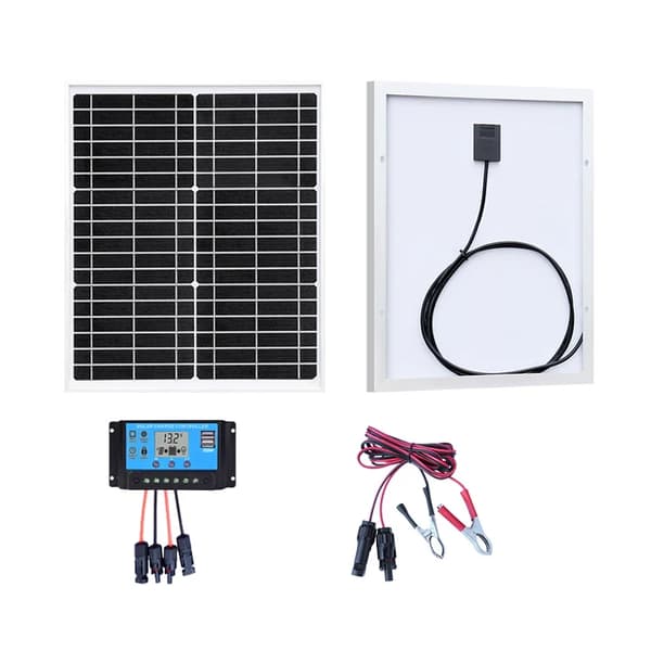 Enkel Solpanel, 10W, 18V, 20W Solkit A2