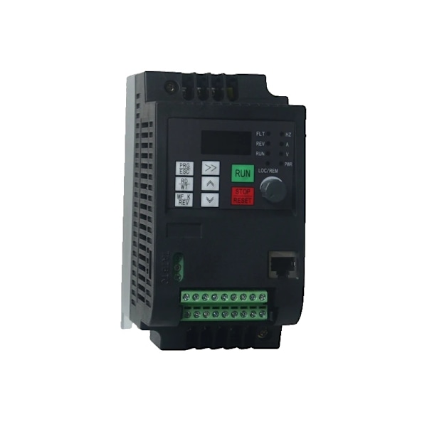 VFD Variabel Frekvensomformer, 220V til 380V Output, Omfattende Fejlbeskyttelse,0,75KW (Sort), 1 fase 220V, 3 fase 380V 0.75KW(Black) 0.75KW(Black)