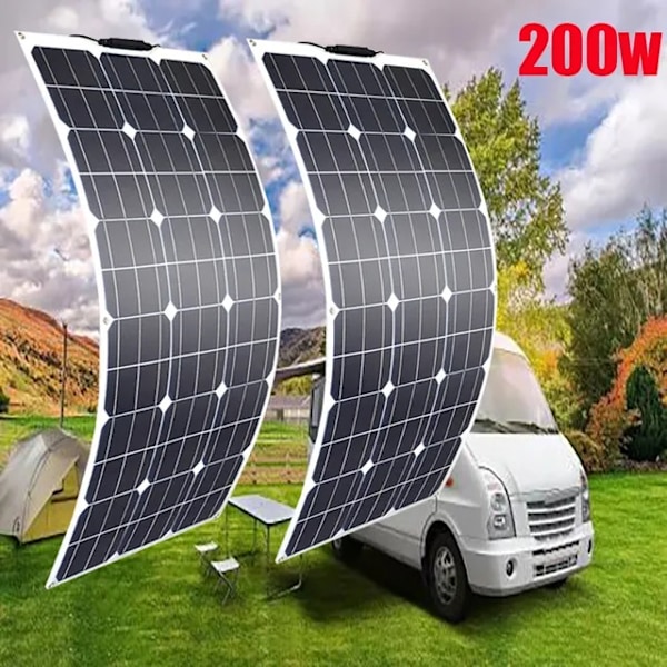 Solpanel, 200W, Flexibelt Fotovoltaiskt Panel, 200w flexibel 200w flexible 200w flexible