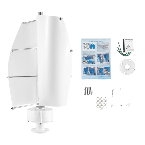 Vindgenerator, Låg ljudnivå, Effektiv prestanda, VIT, 12V