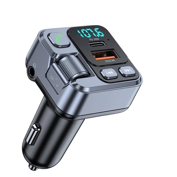 Bil FM-sändare, Bluetooth 5.1, Snabbladdning USB-C, HM101