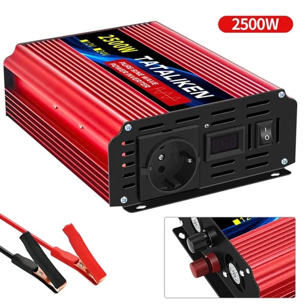 Strømomformer, Effektiv Konvertering, Alsidig Kompatibilitet, 12V 2500W 220V EU