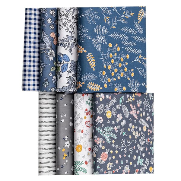 Patchworktygsset, 8 mönster, 100% bomull, 50 x 50 cm, 8St, 50x50cm