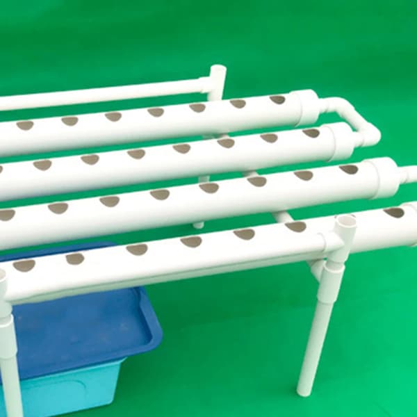 Hydroponisk dyrkningssystem, 36 plantepladser, effektiv vandanvendelse, PVC-U materiale