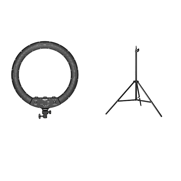 LED Ring Light 3000-6000K, Justerbar Lysstyrke, Fjernbetjening Inkluderet,18 tommer sæt 2 18 Inch Kit 2 18 Inch Kit 2