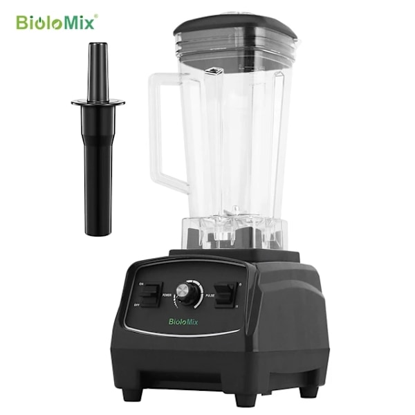 Kommerciell kvalitetsmixer, 3HK motor, BPA-fri, SVART, EU-kontakt Black BLACK