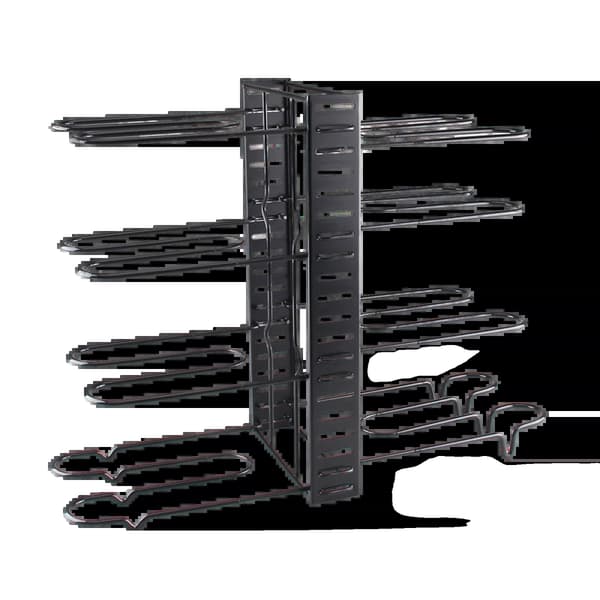 Pot Rack Organizer, Justerbare Lag, Holdbar Jernkonstruktion, sort