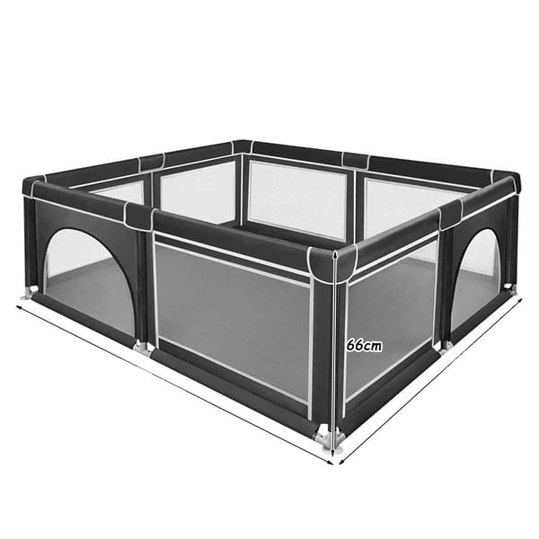 Legestol, Rummelig Design, Nem Opsætning, 180x150 cm Sort