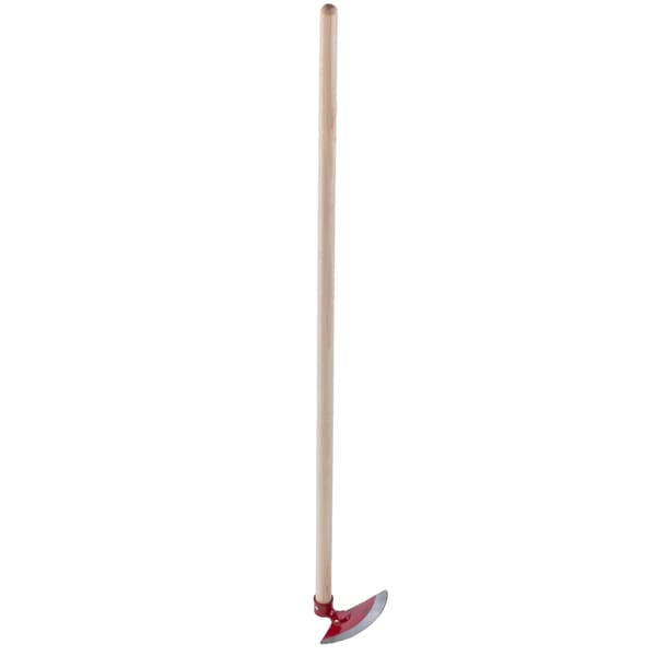 Havehakke, Stålhovede, 18 cm Hovedbredde, 123 cm Skaftlængde, Egnet til Grøntsagsbede, Effektiv Ukrudtsfjernelse