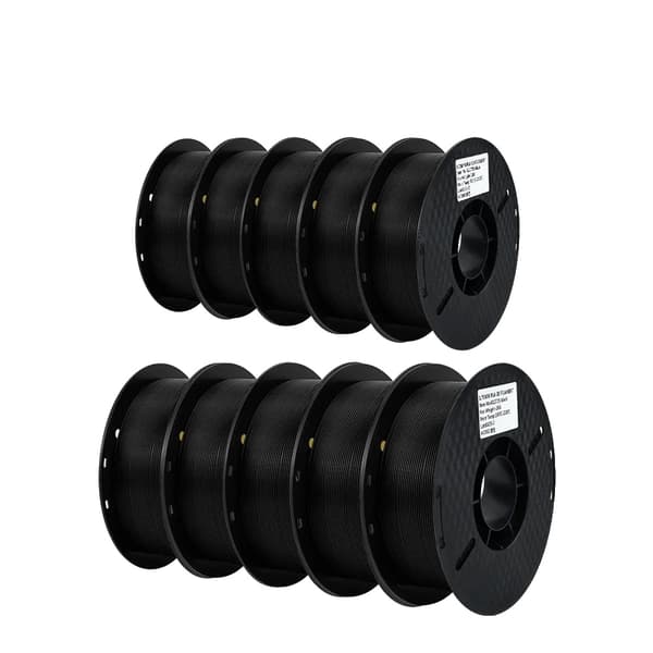 3D-printer filament, multicolor blanding, miljøvenligt materiale, 10KG PLA Sort