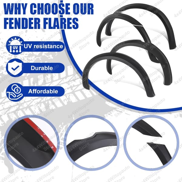 Fender Flares, Helppo Asennus, Kestävä Rakenne, FORD RANGER T7