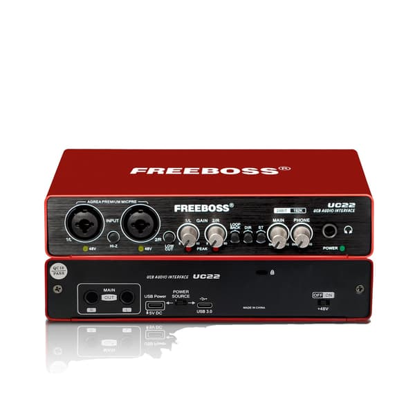 Lydinterface, 24Bit/192KHz opløsning, dual XLR indgange, UC22