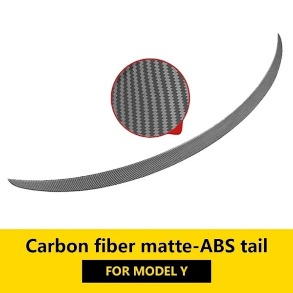 Kulfiber spoiler, unikt design, højtydende tilbehør, Y carbon matte ABS Y carbon matte ABS Y carbon matte ABS