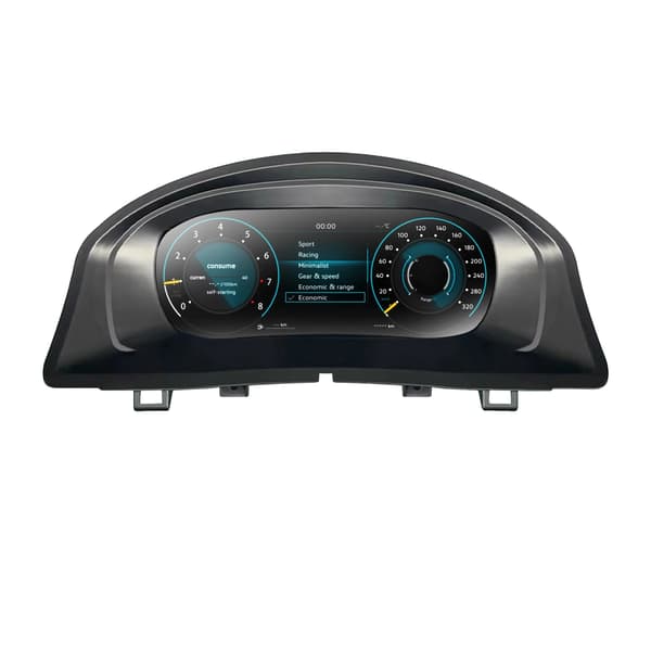 Digital Dashboard Cluster, 12,3-tommer Skærm, Flersproget Support, Golf 5