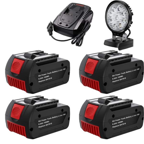 Vaihtosovitin, 18V, 6000mAh kapasiteetti, Setti 4