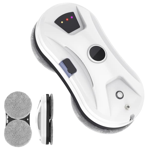 Fönsterputsrobot, Automatisk Ultraljudsspray, Kraftfull Sug, VIT, EU