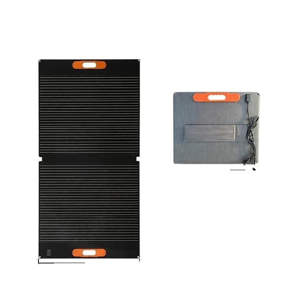 Solpanel, Høj Effektivitet, Foldbar og Bærbar, 100W Fleksibel Solenergi
