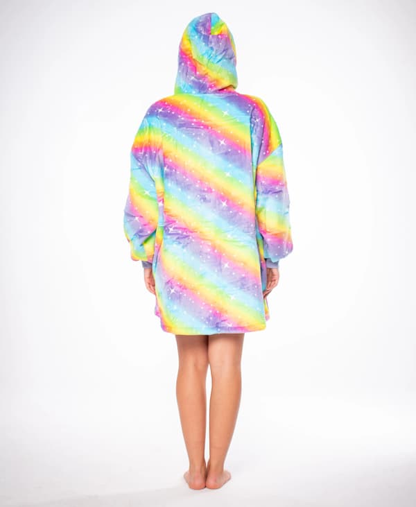 Sweatshirtfilt, Oversized Design, Varm och Mysig, MULTI