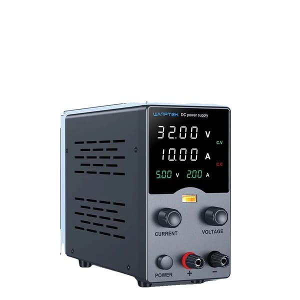 Laboratoriovoimala, säädettävä jännite, USB-ulostulo näyttö, 0-32V 0-10A, 220V EU Plug-b
