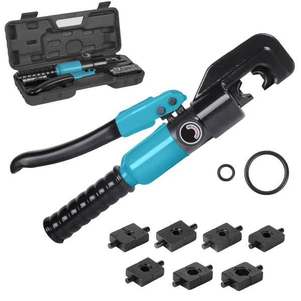 Hydraulisk Kramptång, 8T Högstyrkestål, Bärbar Design, blå