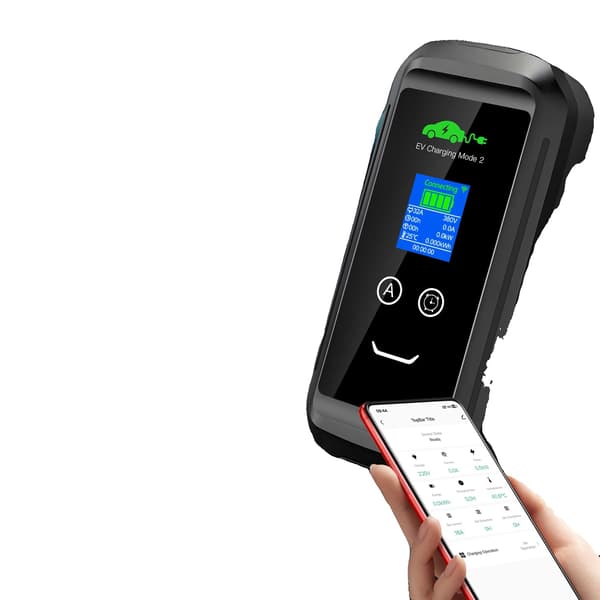 EV-laddare, Bärbar Design, Smart App-anslutning, 22KW Tuya App, Typ2