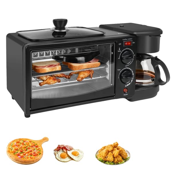 Frukostmaskin, Multifunktionell Brödrost, Kaffebryggare, 1PC PL
