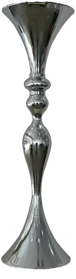 Gulvvase, Moderne Design, Holdbar Metal Konstruktion, Sølv