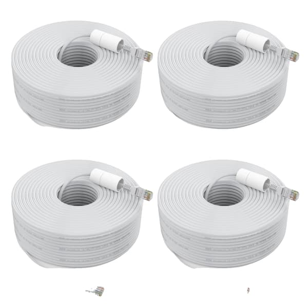 Ethernet Netværkskabel, 30M Længde, RJ45 Stik, 4Pcs Kabel 30.4M