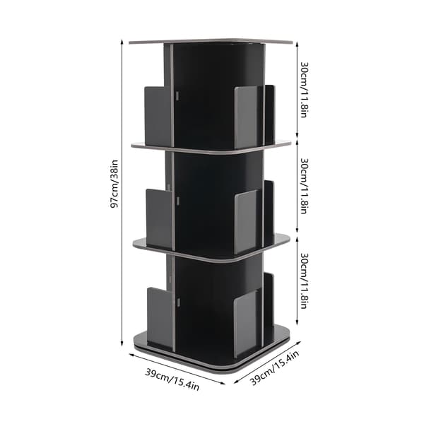 Desktop Bogreol, 3-Niveau, Rotérbart Design