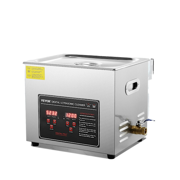 Ultralydsrenser, Rustfrit Stål, 2,75L Kapacitet, 10L