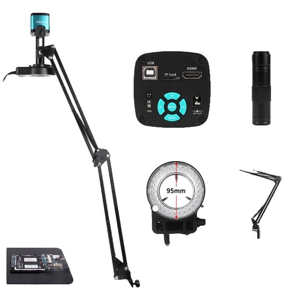 Videomikroskop, 48MP Billede, HDMI/USB Forbindelse, Et sæt