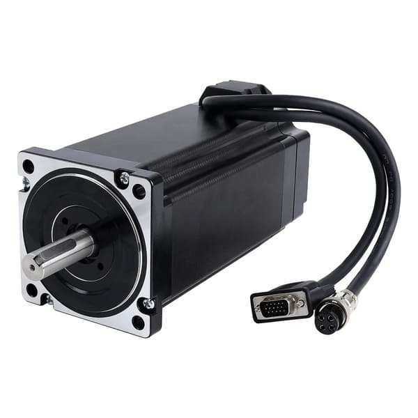 Lukket Sløjfe Steppermotor, 12Nm Holdemoment, 2 Faser, Optisk Encoder, 14mm
