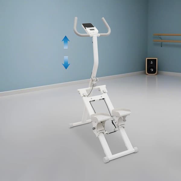 Stepper Maskin, Fällbar Design, 8-Nivå Motstånd, VIT