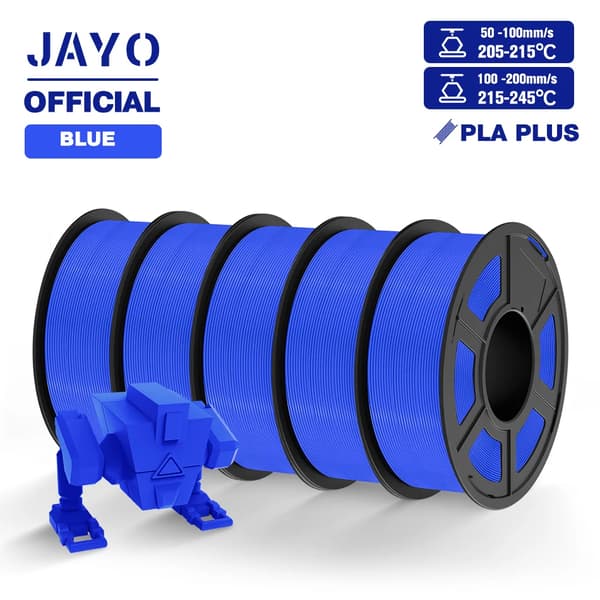 PLA Plus 3D-filament, 1,75 mm diameter, 1,1 kg vikt,PLA plus Blå 5st