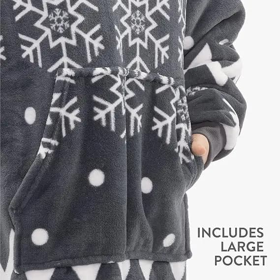 Sweatshirt, Bekväm Fleece Material, Unisex Design, GRÅ