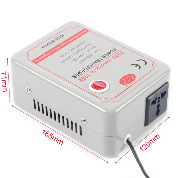 Strømtransformator, spændingsomformer, 110V til 220V AC, 220V til 110V adapter, 500W