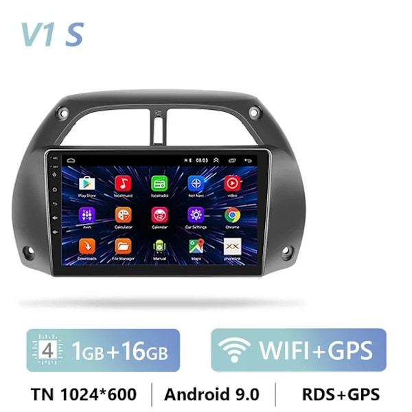 CarPlay Android Radio, 4G-forbindelse, GPS-navigation, 1G+16G S 1G+16G S 1G+16G S