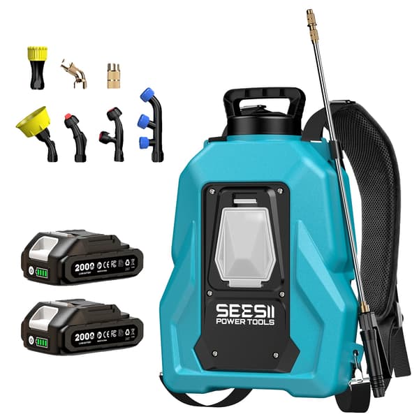 Elektrisk Sprøjte, 20L Kapacitet, 100 psi Ydelse, med 2X2.0Ah