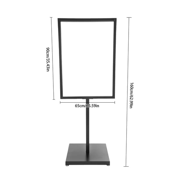 Skyltställ, Hållbar Järnram, Golvstående Design