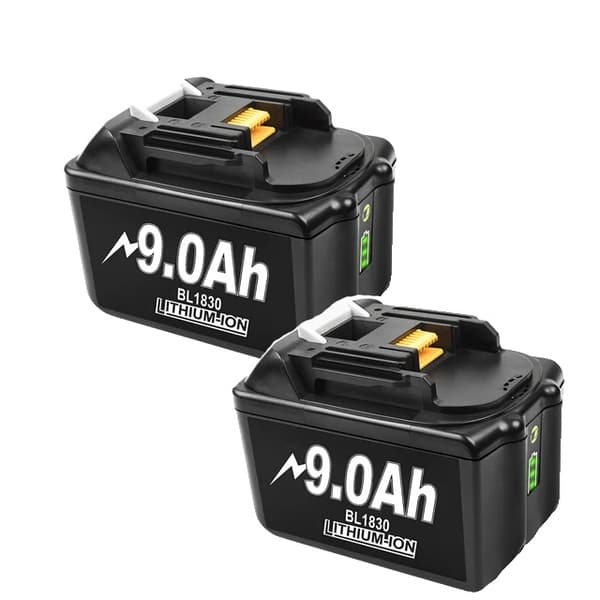 Laddningsbart batteri, hög kapacitet 90Ah, LED-indikator, 18V, 18V-a, 2 pack 9000mAh