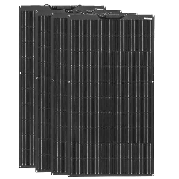 Fleksibelt Solpanel, 200W Effekt, Høj Effektivitet, 4stk 100W Solarpanel