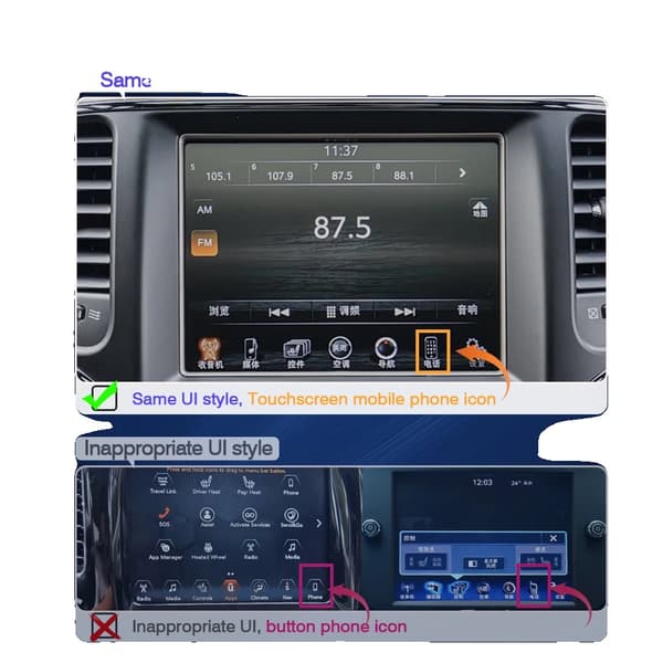 CarPlay Android Auto Retrofit Dekoder, Trådlös Anslutning, Kompatibel med Jeep 2014-2019, Enkel Installation, Jeep 2014-2019
