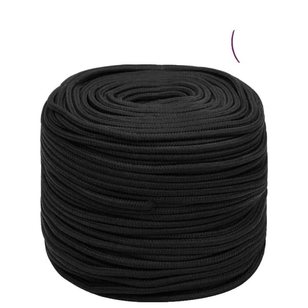 Marineror, 10 mm Diameter, 50 m Længde, sort
