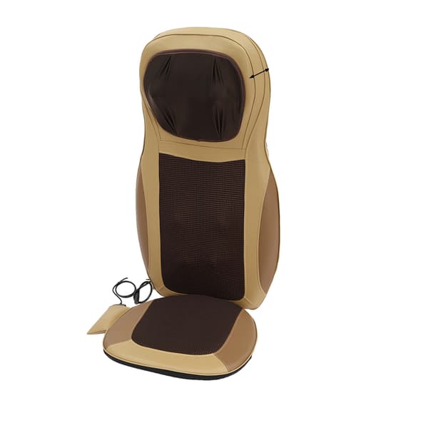 Massagepude, Ergonomisk Design, Flere Massagefunktioner, Varmefunktion, Beige