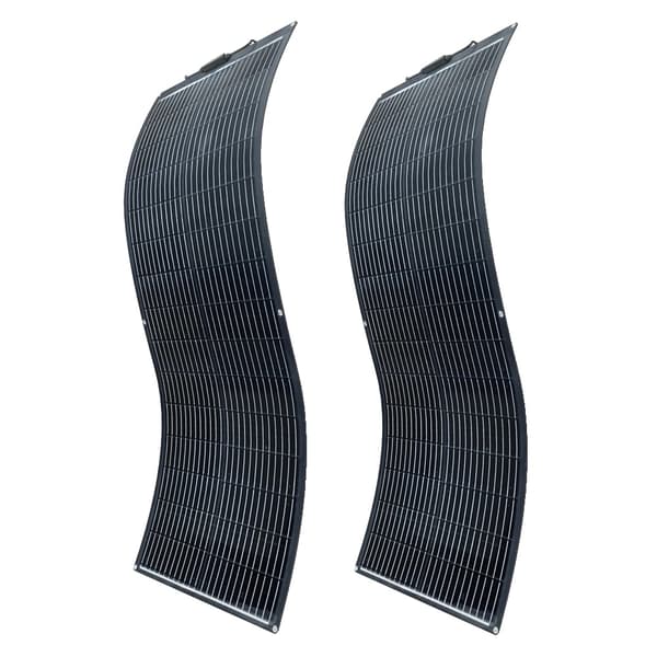 Flexibelt monokristallint solpanel, 100W effektuttag, lättviktsdesign,200W-2x100w-a