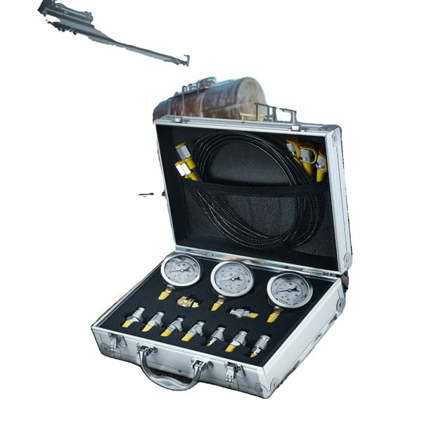 Hydraulisk Tryk Test Kit, Holdbart Rustfrit Stål, Alsidige Målinger, HVID